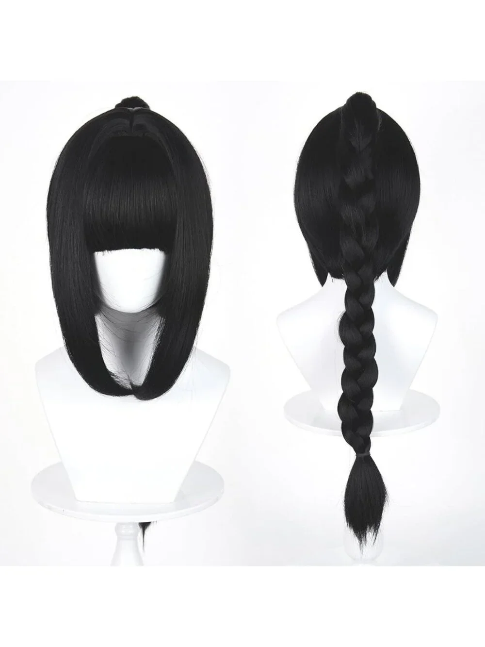 Women's 31.5 Inch Long Black Wig Straight Synthetic Cosplay Halloween Costume